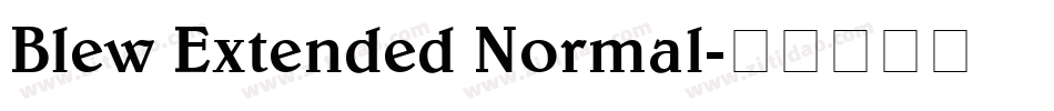 Blew Extended Normal字体转换